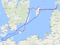 Unsere Route, 1215,3 sm in 3 1/2 Wochen. Einmal Estland und retour.