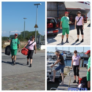 Johanna und Luiz auf dem Weg zu ihrem ersten Segeltörn