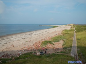 Das einzige Stückchen Strand.