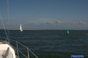 Die Einfahrt zum Limfjord, die Nordsee liegt hinter uns.