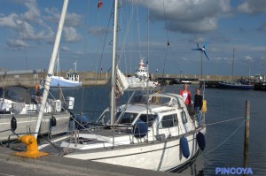 Der Hafen von Thyborøn ist mal wieder ein richtiger Urlaubshafen.