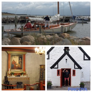 Das vielleicht schönste Schiff von Dänemark und die bestimmt kleinste Kirche von Dänemark.