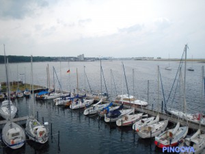 Der Hafen mal von oben.