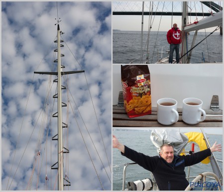 Ein nackter Mast, Tee und Spekulatius und die neue Freiheit im Cockpit.