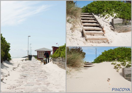 „In den Alpen kämpft man im Winter gegen den Schnee, hier im Sommer mit dem Sand.