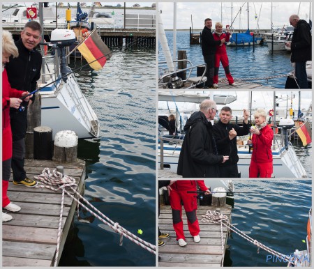 Der mobile Fishfinder wird ausgebracht.