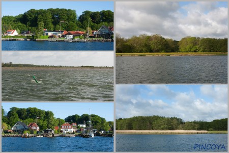 „Abschied vom Mariager Fjord. Der Strom gegenan ist ordentlich.“