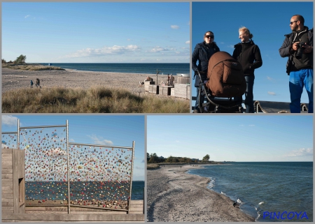 „Ein wunderschöner sonniger Herbst-Strand-Spaziergang.“