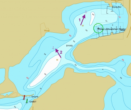 Ankern in der Dyvigbucht