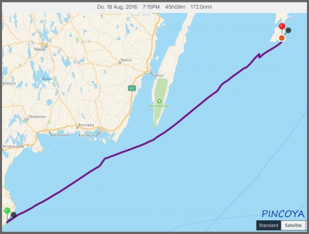 „von südlich Skillinge (Südschweden) -> nach Vändburg (Gotland)“