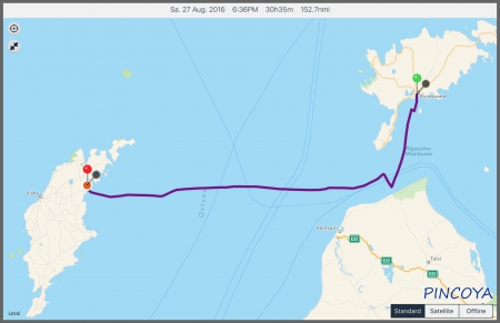 „von Kuressaare -> nach Slite (Gotland)“