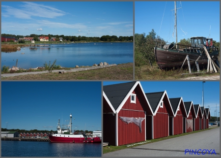 „Der Hafen von Sandhamn.“