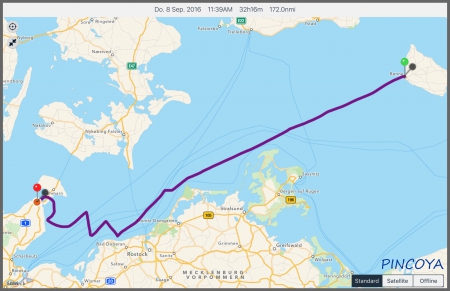 „von Rønne -> nach HHafen / Ortmühle“