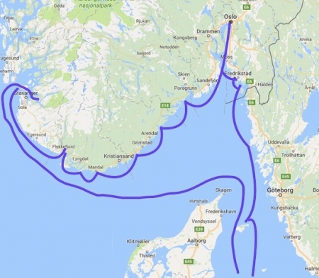 „Der Reiseplan für Norwegen 2017“