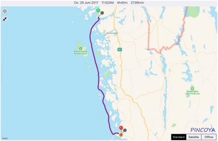 „von Kungsvikshamn -> nach Fjällbacka“