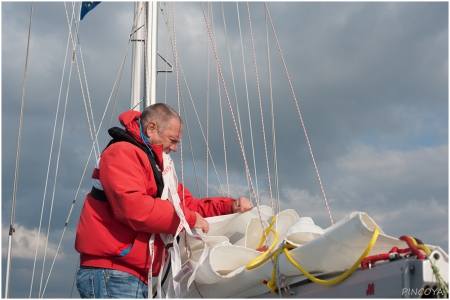 „Nach einem schönen Segeltag werden auch die Segel schön zusammengelegt.“