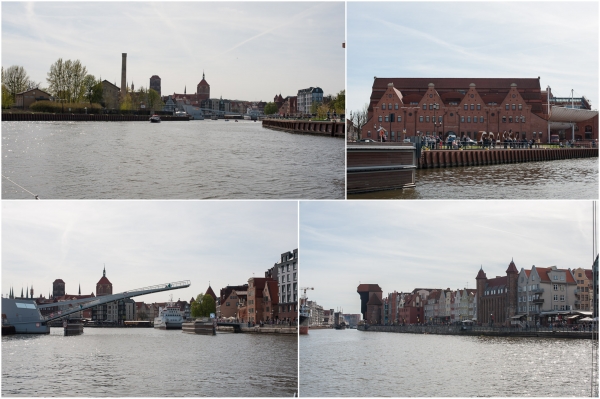 „Wir kommen in die Innenstadt von Danzig mit der Fußgängerbrücke.“