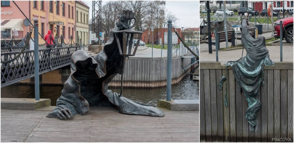 „Der Hafengeist. Kleine Details, die man in der ganzen Stadt finden kann.“