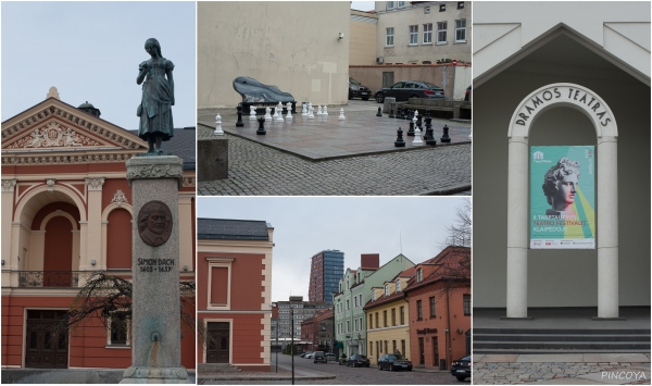 „Vor dem Theater, das Ännchen von Tharau und in der Altstadt.“