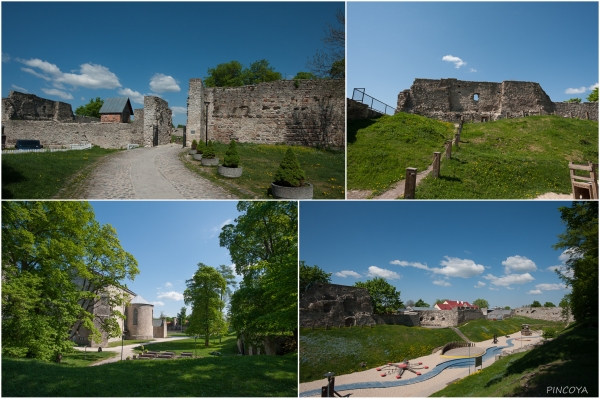 „Die Burg. Unten rechts - die Burg »kinderfreundlich«! Man hat einfach innerhalb der Burg einen richtig tollen und richtig großen Kinderspielplatz gebaut. So haben die Lütten auch was von der Burg und die Eltern können entspannen.“