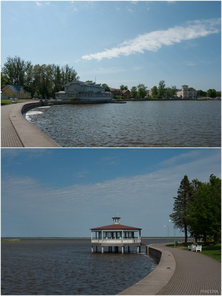 „Die Kurpromenade mit Kurhaus und Pavillon...“