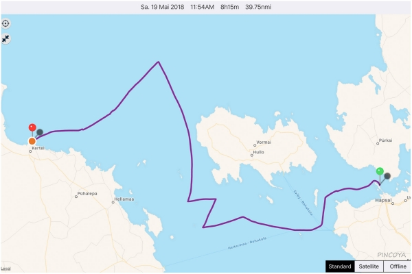 „von Haapsula -> Kärdla auf Hiiumaa“