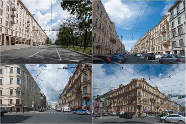 „Strassen in St. Petersburg aus der Leningrader Zeit.“