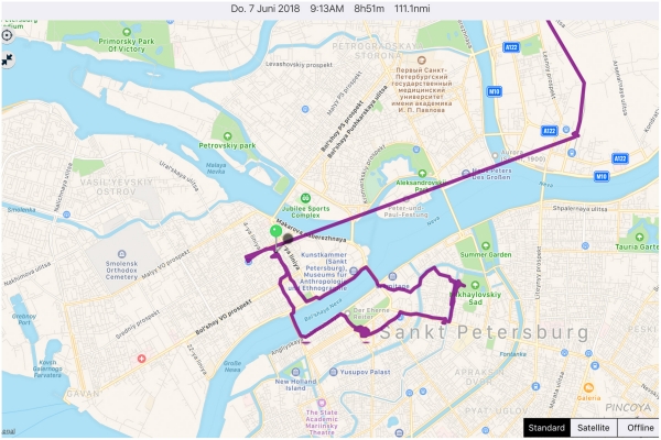 „Unsere letzte Runde in Sankt Petersburg.“