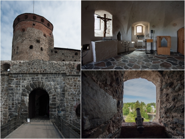 „In der Burg steht die kleinste Orgel Finnlands und die kleine Kanone haben die Finnen von einem russischen Schiff gemopst und gleich mal umgedreht.“