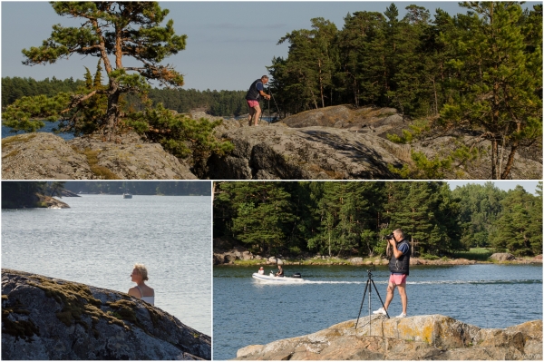 „Auf Phototour auf unseren Sundownerfelsen.“