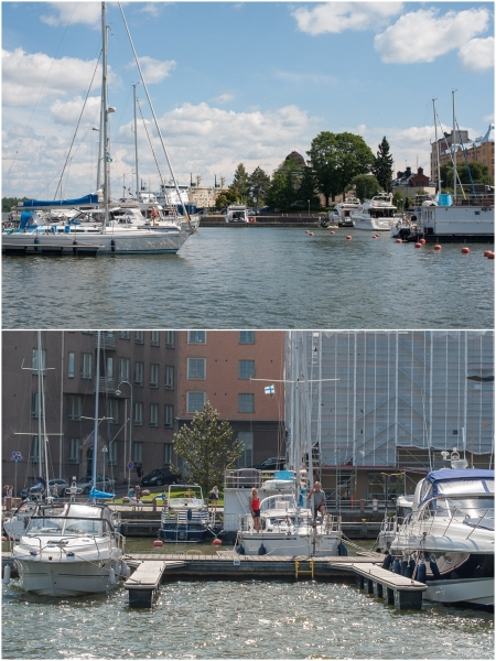 „Ein letzter Blick auf unseren Liegeplatz in Helsinki und ein letztes Winken zu Elke und Markus.“