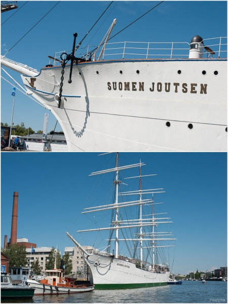 „Der Museumshafen gleich vorm im Aurojoki“