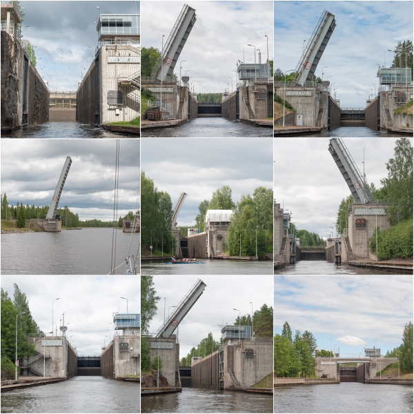 „… und hier die Strecke unserer im Kanal erlegten Schleusen zusammen mit der einzigen Zugbrücke.“