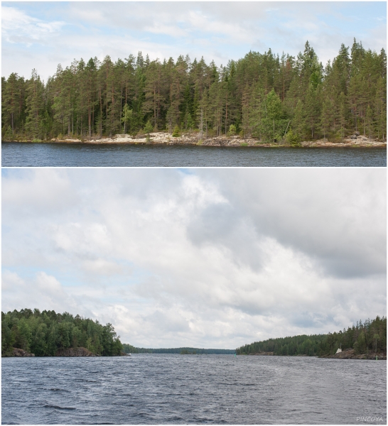 „Ein letzter Blick zurück auf den Saimaa-See.“