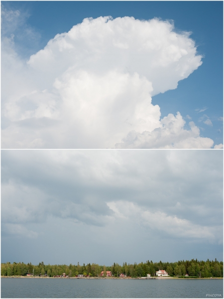 „Vor Bredskäret, unserem »Zufluchtspunkt«, um die Gewitter abzuwarten.“