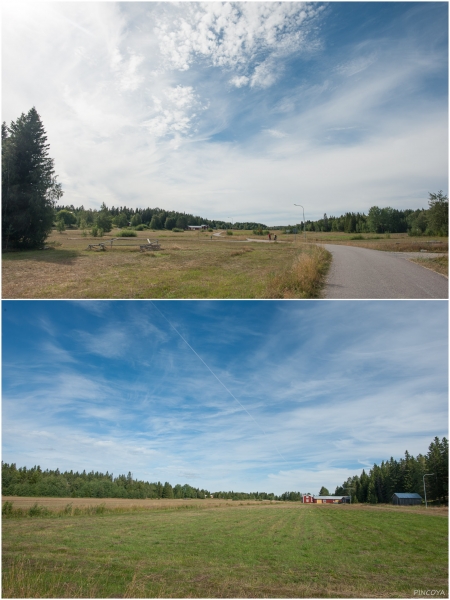 „Auf dem Weg über Hölmön zum Leuchtturm Bergudden.“