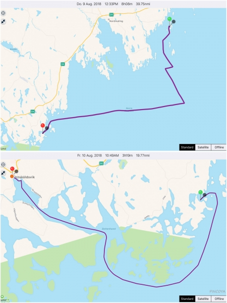 „von Nörrbyskär -> nach Örnsköldsvik“