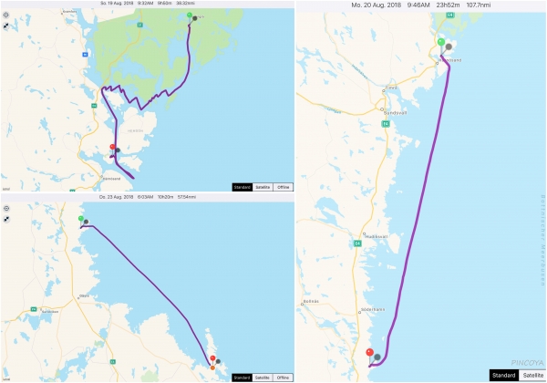 „von Häggvik -> nach Öregrund“