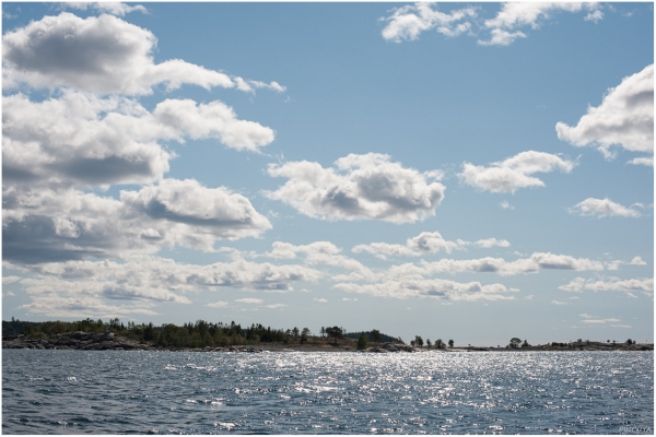 „Tolles Segelwetter, obwohl der Wind zickig ist.“