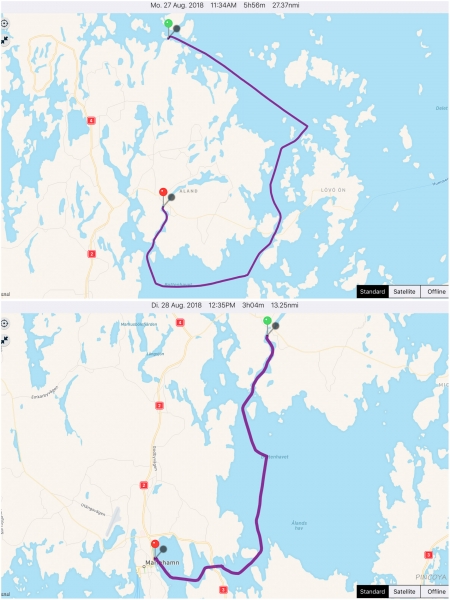 „von Hamnsundet -> nach Mariehamn (Österhamn)“