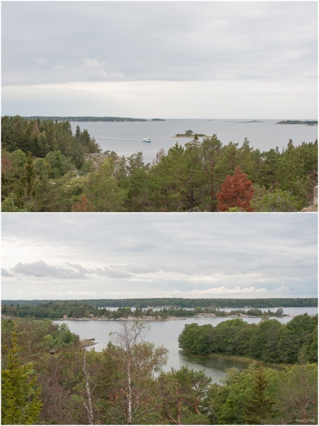 „Ein Ausblick auf unsere nächsten Tage, der Schärengürtel von Stockholm.“