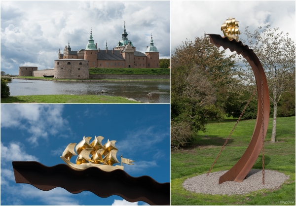 „Auf dem Weg zum Schloss von Kalmar.“