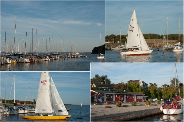 „In Vordingborg startet man zur Mittwochsregatta. Gesegelt wird schon in der Boxengasse.“