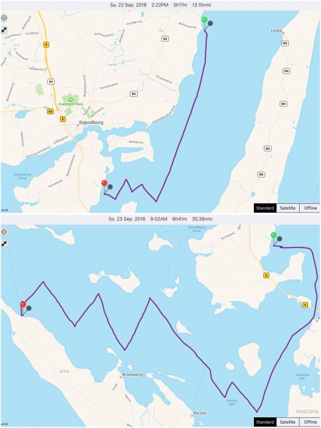 „von Lundeborg -> nach Søby auf Ærø“