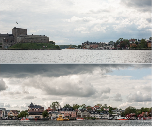 „Vaxholm, Burg und City“