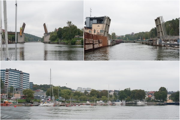 „Brücke und Schleuse und der Yachthafen, den wir doch links liegen lassen.“