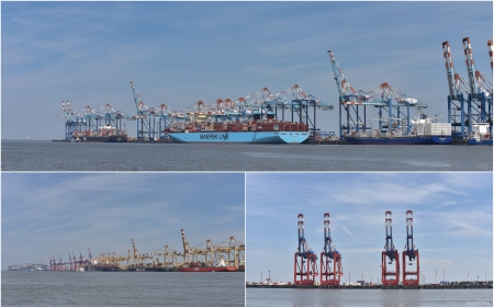 „Das Container Terminal von Bremerhaven“