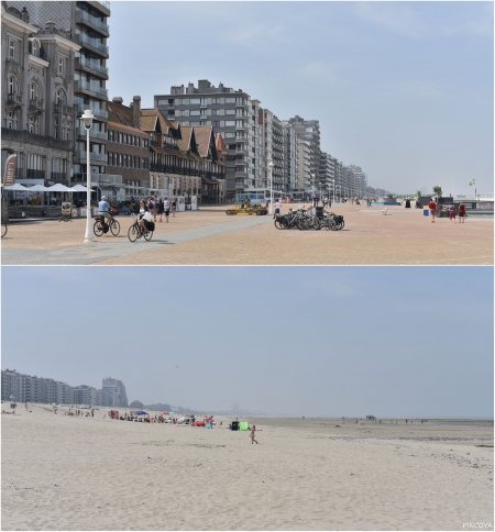 „Der Strand von Nieuwpoort-Bad.“