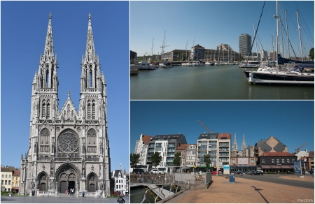 „Die Kathedrale von Oostende, fast direkt am inneren Hafen.“