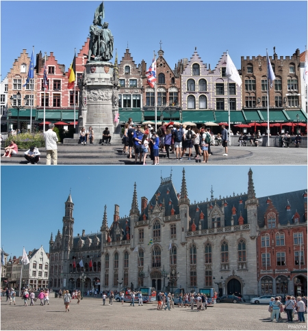 „Der Marktplatz von Brügge.“
